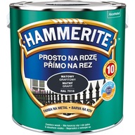 Antikorózna farba Hammerite, grafitová matná, 2,5L
