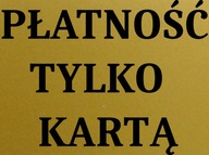 Hliníkový nápis Platba len kartou, 15x10, nerez Hliníkový nápis Platba len kartou, 15x10, nerez
