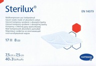 HARTMANN Sterilux 7,5x7,5cm 120ks. voľnobeh 17n 8w HARTMANN Sterilux 7,5x7,5cm 120ks. voľnobeh 17n 8w