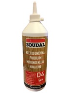 Soudal Polyuretánové lepidlo na drevo D4 66A 750ml veľké D4 Soudal Polyuretánové lepidlo na drevo D4 66A 750ml veľké D4