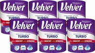 VELVET TURBO MEGA STRONG Kuchynská utierka x6 ROLLERS