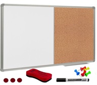 Kombinovaná magnetická korková tabuľa 90x60 Kombinovaná magnetická korková tabuľa 90x60