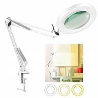 LED LAMPA kozmetická lupa na nalíčenie mihalníc, biela LED LAMPA kozmetická lupa na nalíčenie mihalníc, biela