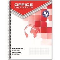 Zápisník Office Products, A4/80k, mriežka