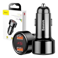 BASEUS RÝCHLA VÝKONNÁ AUTONABÍJAČKA ZDROJ 2X USB PD QC 3.0 45W 24V BASEUS RÝCHLA VÝKONNÁ AUTONABÍJAČKA ZDROJ 2X USB PD QC 3.0 45W 24V