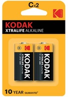 Alkalická batéria Kodak C (R14) 2 ks. Alkalická batéria Kodak C (R14) 2 ks.