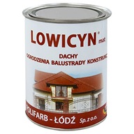 Strešný email LOWICYN Grey Antracit MAT 0,8L
