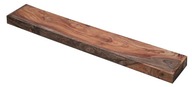 Drevená polica Palisander 55 cm Masívne drevo SIVÁ