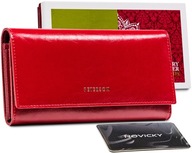 PETERSON malá dámska kožená peňaženka kompaktná STOP RFID