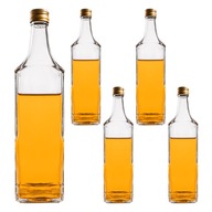 5X ŽULOVÉ SKLENENÉ FĽAŠE 500 ml 0,5 na LIKÉRY LIKÉRY SIRUPY + VRCH. 5X ŽULOVÉ SKLENENÉ FĽAŠE 500 ml 0,5 na LIKÉRY LIKÉRY SIRUPY + VRCH.