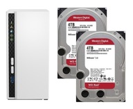 Qnap TS-233 NAS + 2 x 4 TB WD Red Qnap TS-233 NAS + 2 x 4 TB WD Red