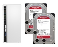 Qnap TS-233 NAS + 2 x 4 TB WD Red