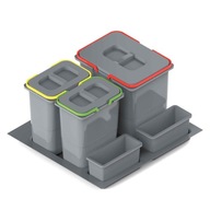 REJS Praktiko 60 odpadkový kôš 1x15l 2x7l