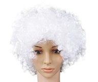 BIELA PAROCHA KUČERATÉ VLASY AFRO KARNEVAL PRIRODZENÉ BIELA PAROCHA KUČERATÉ VLASY AFRO KARNEVAL PRIRODZENÉ