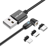 MAGNETICKÝ KÁBEL 2M RÝCHLE NABÍJANIE 3A USB C MAGNETICKÝ KÁBEL 2M RÝCHLE NABÍJANIE 3A USB C