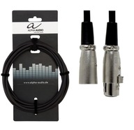 ALPHA AUDIO XLR-samica - XLR-samec mikrofonovy kabel 6m