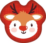 Vankúš v tvare vianočného soba Reindeer Reindeer Vankúš v tvare vianočného soba Reindeer Reindeer
