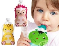 ChooMee opakovane použiteľné vrecká na potraviny, 2 ks 150 ml BPA FREE ChooMee opakovane použiteľné vrecká na potraviny, 2 ks 150 ml BPA FREE