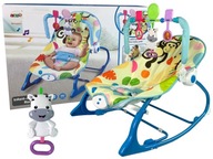 Cradle Rocker Seat Chair 4v1 Zebra Sounds