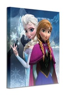 Obraz na plátne Disney Frozen Elsa Anna 40x50 cm Obraz na plátne Disney Frozen Elsa Anna 40x50 cm