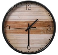 Veľké nástenné hodiny Black Brown ala Wood 30 cm Veľké nástenné hodiny Black Brown ala Wood 30 cm