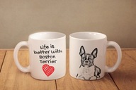 Bostonský teriér Keramický hrnček s potlačou Bostonský teriér Keramický hrnček s potlačou