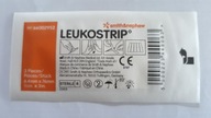 Leukostrip prúžky na zakrytie rany 6,4 x 76 mm 3ks Leukostrip prúžky na zakrytie rany 6,4 x 76 mm 3ks