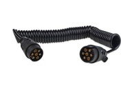 Špirálový elektrický kábel + zástrčky 7PIN 12V 6m Špirálový elektrický kábel + zástrčky 7PIN 12V 6m