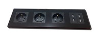 DVOJSKLÁ ELEKTRICKÁ ZÁSUVKA 4x USB DVOJSKLÁ ELEKTRICKÁ ZÁSUVKA 4x USB