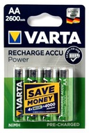 4 kusy - VARTA AA 2600mAh Power NiMH batéria 4 kusy - VARTA AA 2600mAh Power NiMH batéria