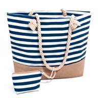 Veľká plážová taška na zips Shopper Purse Piknik Veľká plážová taška na zips Shopper Purse Piknik