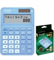 Dvojriadková kalkulačka TOOR TR-1223DB-W 10p modrá Dvojriadková kalkulačka TOOR TR-1223DB-W 10p modrá