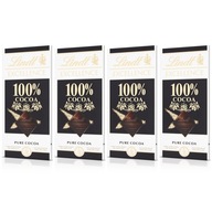 Lindt Excellence 100% kakaová súprava čokolády x 4