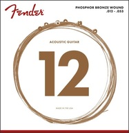 Struny pre akustickú gitaru Fender 60L 12-53 Struny pre akustickú gitaru Fender 60L 12-53