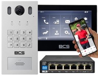 Video interkom BCS-PAN1601S-S/BCS-MON7700B-S Switch POE Application Encryptor