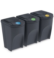 KOŠE NÁDOBY SEGREGÁCIA ODPADU SORTIBOX 3X35L KOŠE NÁDOBY SEGREGÁCIA ODPADU SORTIBOX 3X35L