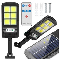 LED SOLÁRNE LAMPA DUSK SENZOR POHYBU VONKAJŠIA ZÁHRADA COB + DIAĽK