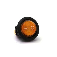 Zapínač / vypínač, západka LED 20 mm oranžová