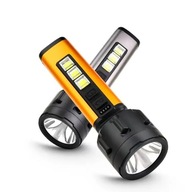 VÝKONNÁ LED BATERKA, USB NABÍJANIE 2v1 COB TACTICAL VÝKONNÁ LED BATERKA, USB NABÍJANIE 2v1 COB TACTICAL