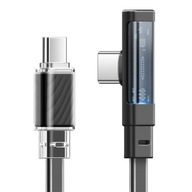 UHLOVÝ KÁBEL USB-C RÝCHLO NABÍJANIE USB TYP C 3A 65W ČIERNA 1M - MCDODO UHLOVÝ KÁBEL USB-C RÝCHLO NABÍJANIE USB TYP C 3A 65W ČIERNA 1M - MCDODO