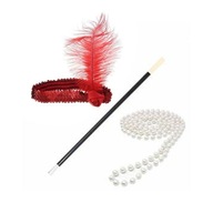 DÁMSKY SET retro 20. - 30. roky 20. storočia - TE BURLESQUE ČELENKA PERLY CIGARILLA DÁMSKY SET retro 20. - 30. roky 20. storočia - TE BURLESQUE ČELENKA PERLY CIGARILLA