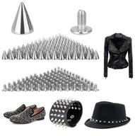 Cvočky, Hroty na ZDOBENIE KOŽENÉHO OBLEČENIA DIY GOTH PUNK ROCK METAL x100 Cvočky, Hroty na ZDOBENIE KOŽENÉHO OBLEČENIA DIY GOTH PUNK ROCK METAL x100