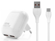 2xUSB sieťová nabíjačka + kábel typu C 2xUSB sieťová nabíjačka + kábel typu C