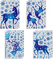nálepky na stenu santa claus snehové vločky re