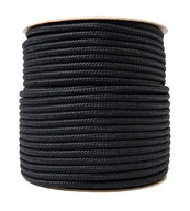 POLYPROPYLÉNOVÉ LANO Splietané lano čierne Silné 12mm 20M POLYPROPYLÉNOVÉ LANO Splietané lano čierne Silné 12mm 20M