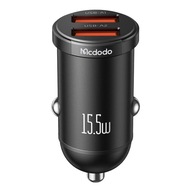 MCDODO VÝKONNÁ RÝCHLA NABÍJAČKA DO AUTO NA TELEFÓN MALÝ 2X USB 15,5W LED MCDODO VÝKONNÁ RÝCHLA NABÍJAČKA DO AUTO NA TELEFÓN MALÝ 2X USB 15,5W LED