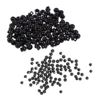 200 6mm (100) a 9mm (100) čiernych tlačidiel pre 200 6mm (100) a 9mm (100) čiernych tlačidiel pre