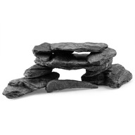 Súprava kameňov do akváriovej jaskyne, čierna bridlica, 30 cm