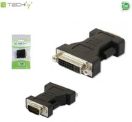 Adaptér Techly DVI-9100 DVI na VGA Ż/M, čierny IADAP Adaptér Techly DVI-9100 DVI na VGA Ż/M, čierny IADAP