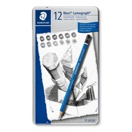 CUŽKY Mars Lumograph 6B-4H Staedtler a12 set CUŽKY Mars Lumograph 6B-4H Staedtler a12 set